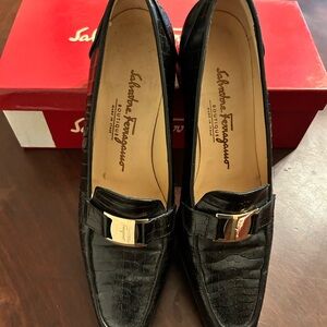Classic Ferragamo loafers.